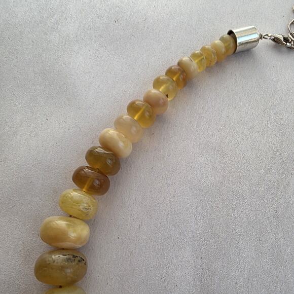 Jay King Mine Finds Amber Station Sterling Silver 925 Necklace New 18" - Picture 4 of 11